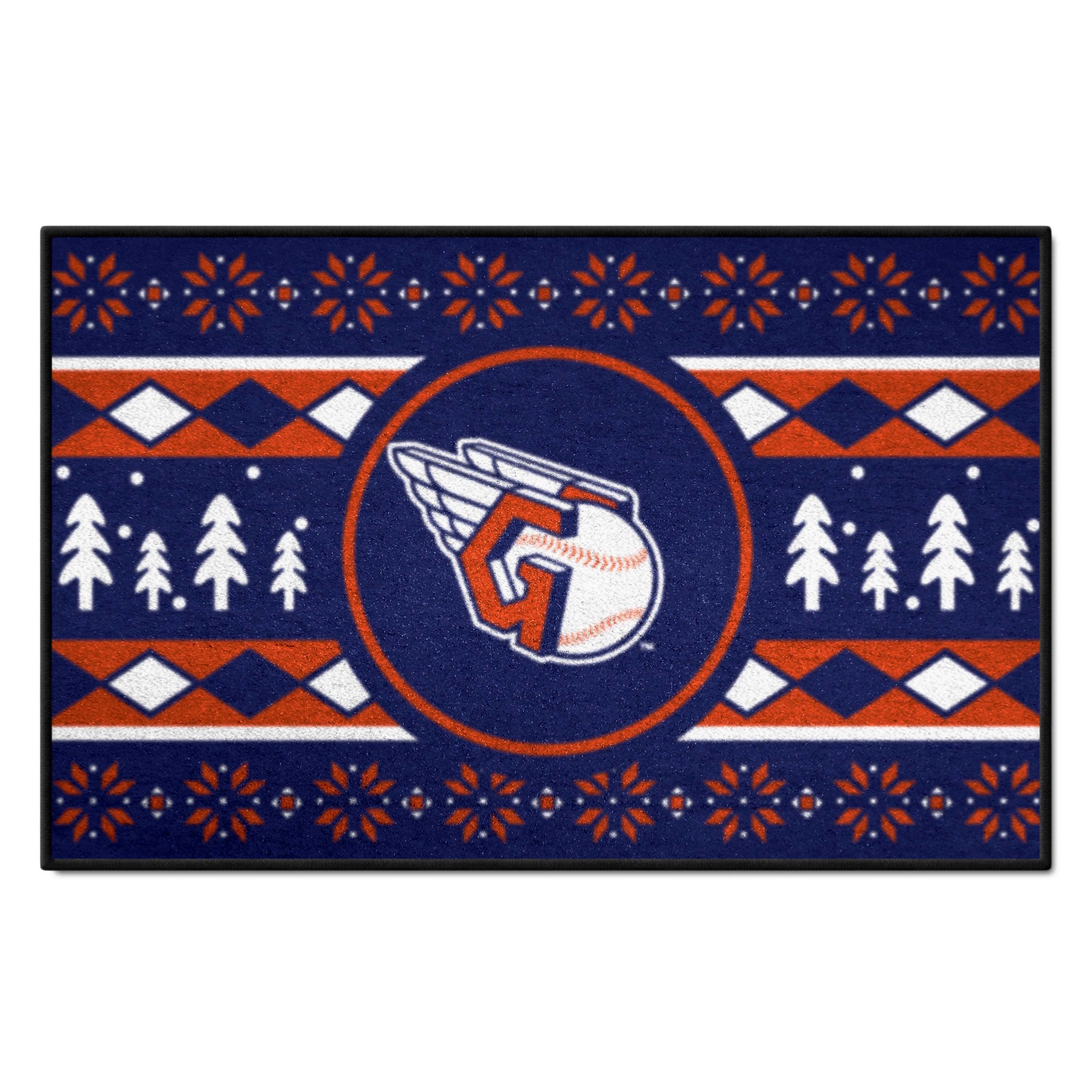 Cleveland Guardians Holiday Sweater Starter Mat Accent Rug - 19in. x 30in. - Cleveland Guardians