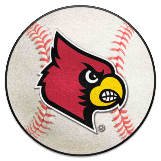 Louisville Cardinals Baseball Rug - 27in. Diameter - Louisville