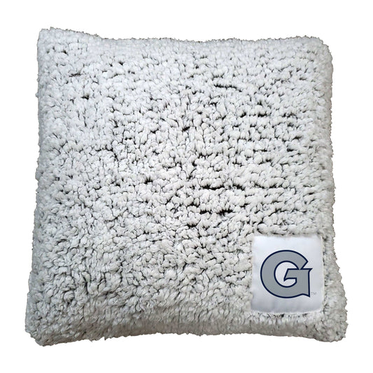 Georgetown Campus Colors Frosty Throw Pillow - Logo Brands - Flyclothing LLC