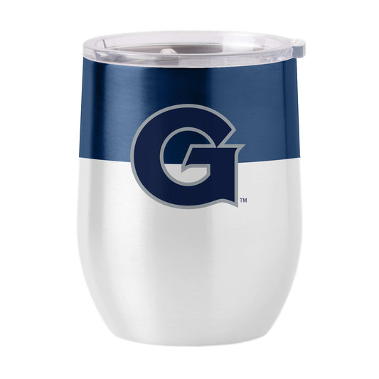 Georgetown 16oz Colorblock Stainless Curved Beverage - Logo Brands - Flyclothing LLC