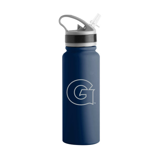 Georgetown 25oz Campus Color Letterman Stainless Single Wall Flip Top Bottle - Logo Brands - Flyclothing LLC