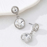 Wholesale Floral Interlinked Drop Earrings, New Niche Design Women Earrings, European American High End Light Luxury Jewelry - My Store - Flyclothing LLC