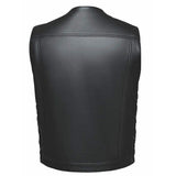 Red river - Men's Premium Leather Motorcycle Vest - Unik Just for Bikers - Flyclothing LLC