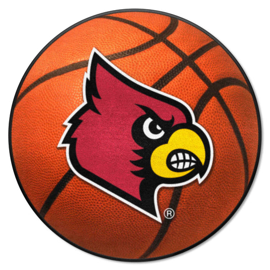 Louisville Cardinals Basketball Rug - 27in. Diameter - Louisville