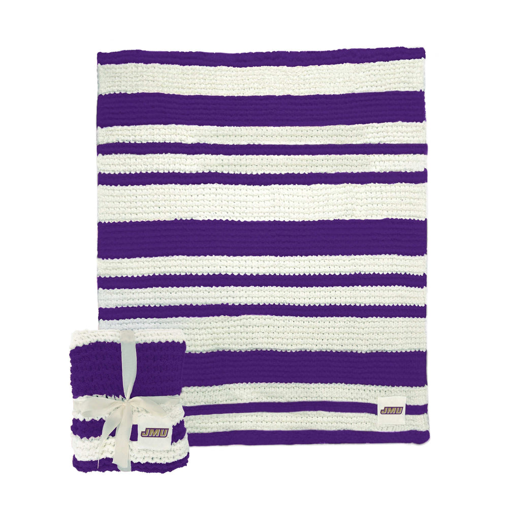 James Madison Cable Knit Throw 50x60 - Logo Brands - Flyclothing LLC