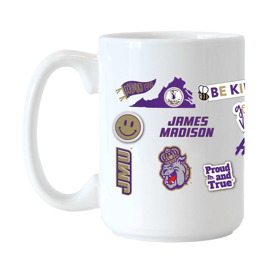 James Madison 15oz Native Sublimated Mug - Logo Brands - Flyclothing LLC