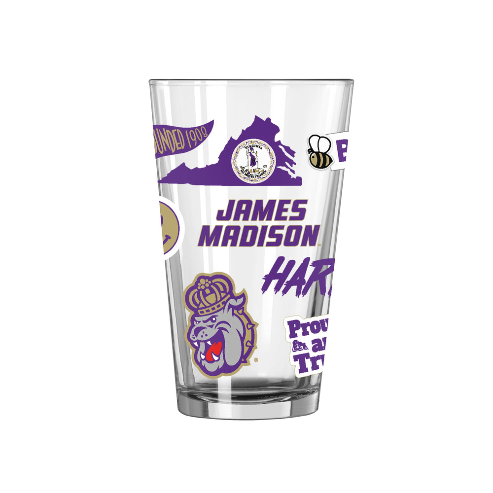 James Madison 16oz Native Pint Glass