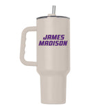 James Madison Sand 40oz Flipside Powder Coat Tumbler - Logo Brands - Flyclothing LLC