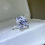 5 Carat Moissanite Zircon 925 Sterling Silver Ring - Trendsi