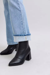 Judy Blue Mid Rise Thermal Bootcut Jeans - Trendsi - Flyclothing LLC