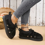 Lace-Up Ankle Boots - Trendsi - Flyclothing LLC