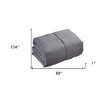 Dark Gray California King Polyester Thread Count Down Alternative Comforter - Homeroots - Flyclothing LLC