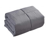 Dark Gray California King Polyester Thread Count Down Alternative Comforter - Homeroots - Flyclothing LLC