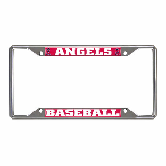 Los Angeles Angels Chrome Metal License Plate Frame, 6.25in x 12.25in - Los Angeles Angels