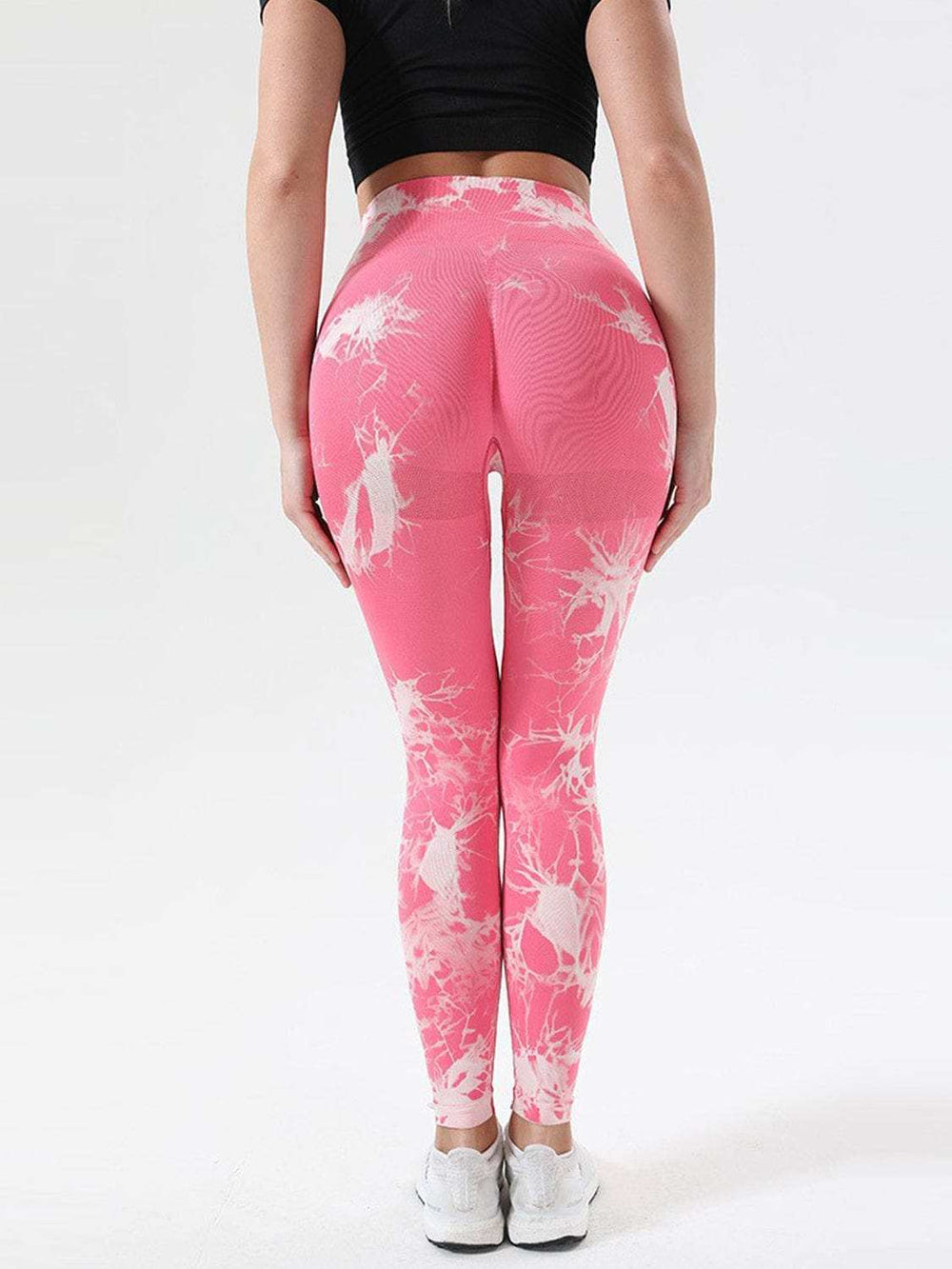 Tie-Dye High Waist Active Leggings - Trendsi - Flyclothing LLC