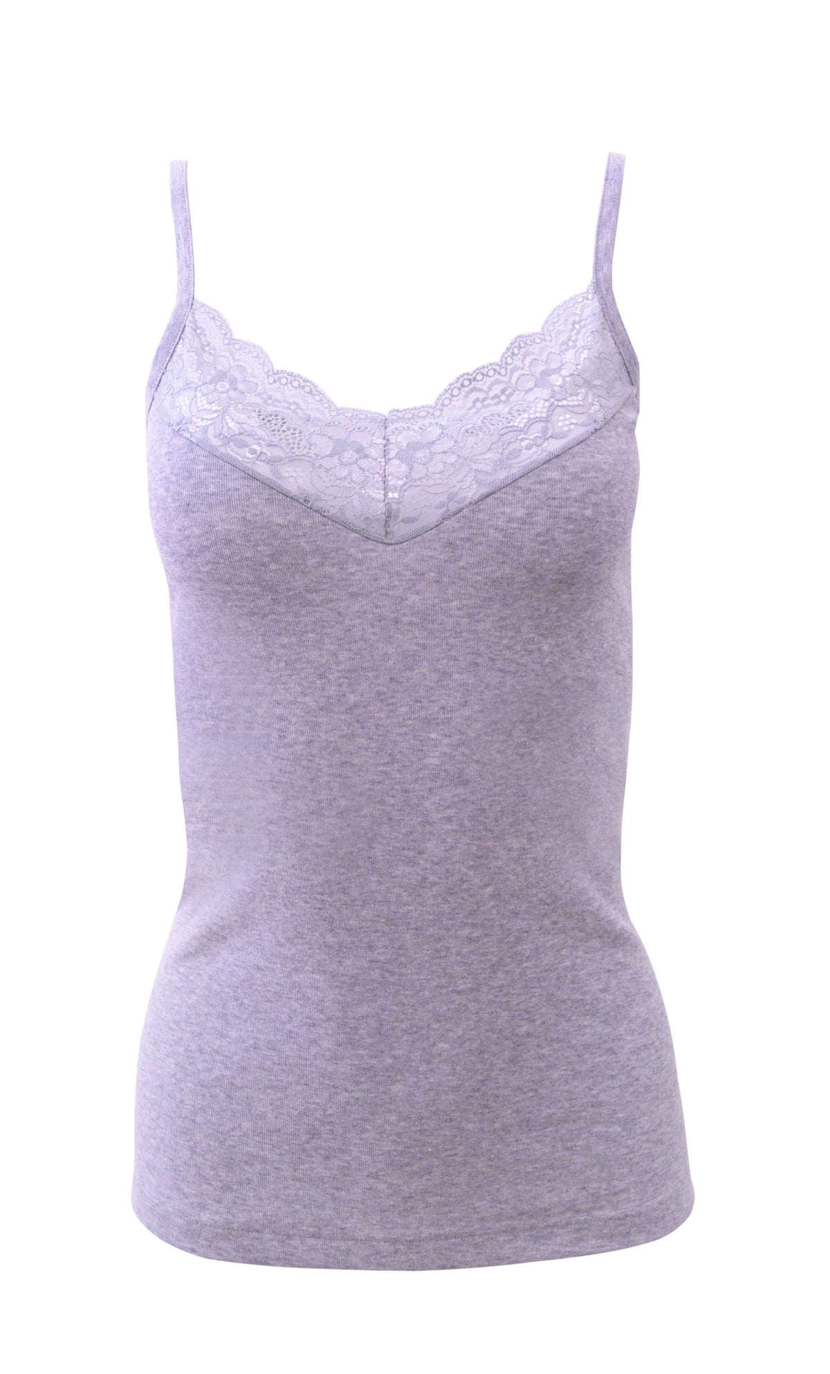 Mare Luxury 100% Mako Cotton Women's Lace-Trimmed Camisole. Proudly Made in Italy (266) - tittimitti - Flyclothing LLC