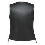 Belle - Ladies 10 Pocket Leather Vest