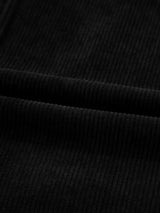 Corduroy Sleeveless Mini Dress with Patched Pockets - Trendsi - Flyclothing LLC