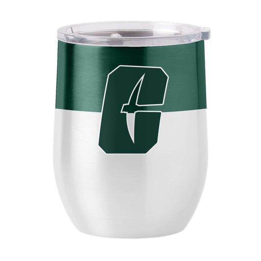 UNC Charlotte 16oz Colorblock Stainless Curved Beverage - Logo Brands - Flyclothing LLC