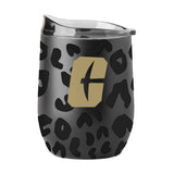 UNC Charlotte Leopard 16oz Black Powdercoat Curved Beverage - Logo Brands - Flyclothing LLC