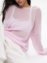 Boat Neck Dropped Shoulder Sweater - Trendsi - Flyclothing LLC
