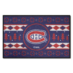Montreal Canadiens Holiday Sweater Starter Mat Accent Rug - 19in. x 30in. - Montreal Canadiens