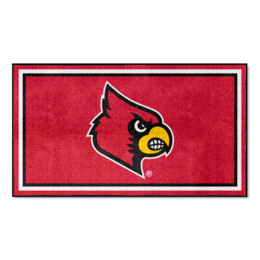 Louisville Cardinals 3ft. x 5ft. Plush Area Rug - Louisville