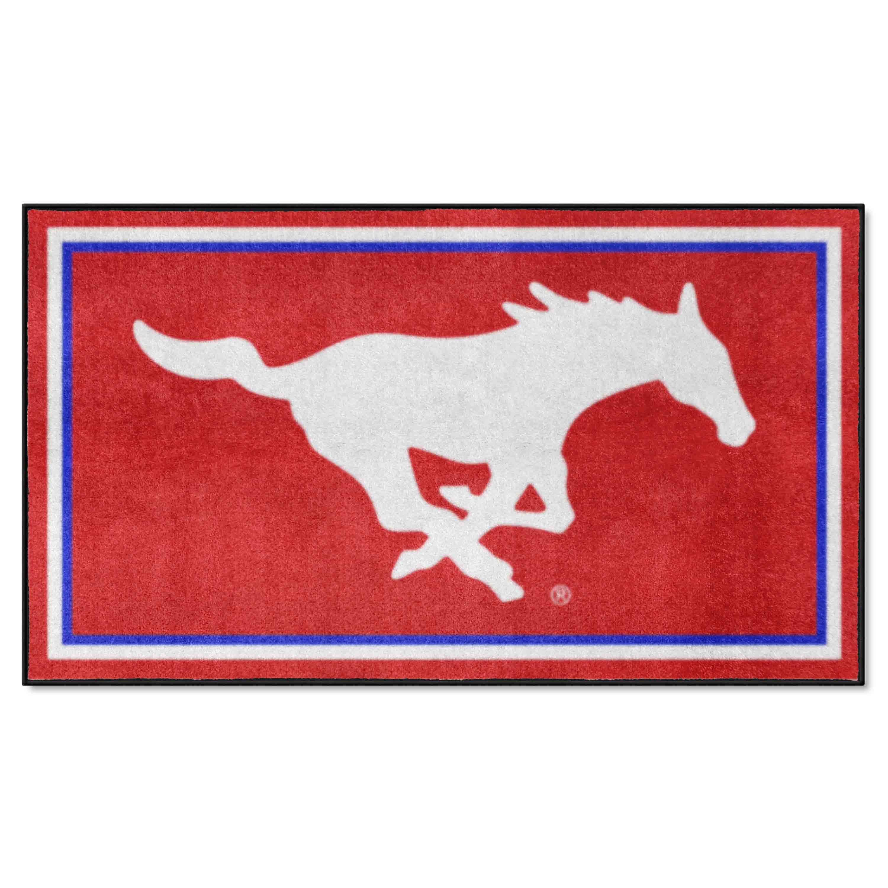 SMU Mustangs 3ft. x 5ft. Plush Area Rug