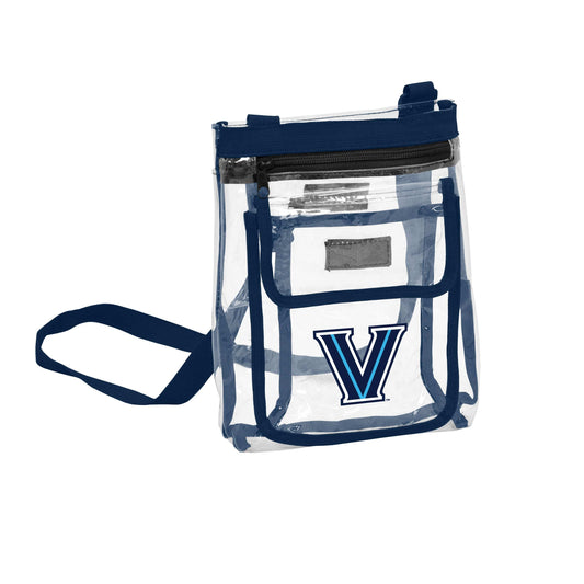 Villanova U Navy Clear Crossbody f/ Primary Logo - Logo Brands - Flyclothing LLC
