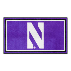 Northwestern Wildcats 3ft. x 5ft. Plush Area Rug - Northwestern