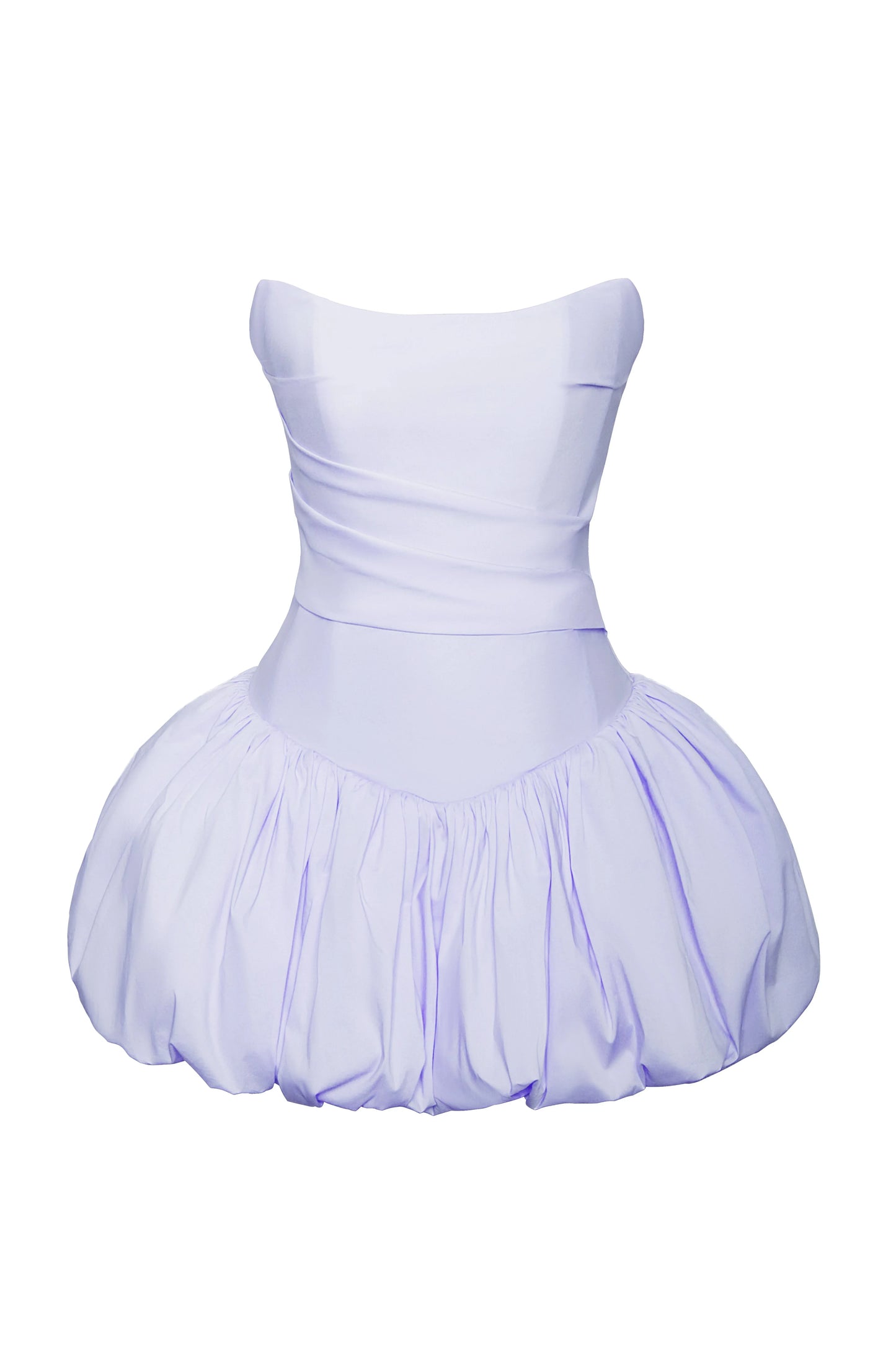 Oletta Blue Corset Strapless Bubble Hem Mini Dress - Miss Circle - Flyclothing LLC
