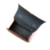 Maroon Mystique Ajrakh Satchel Purse - Classy Leather Bags - Flyclothing LLC