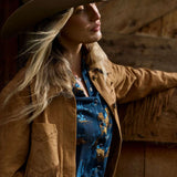 Stetson Ranch Life Print Western Shirt - Navy