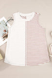 Striped Round Neck Tank - Trendsi - Flyclothing LLC
