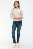 Snobbish PU Leather Zip Up Jacket with Pockets - Trendsi - Flyclothing LLC