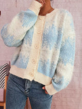Ribbed Hem Button Up Cardigan - Trendsi - Flyclothing LLC
