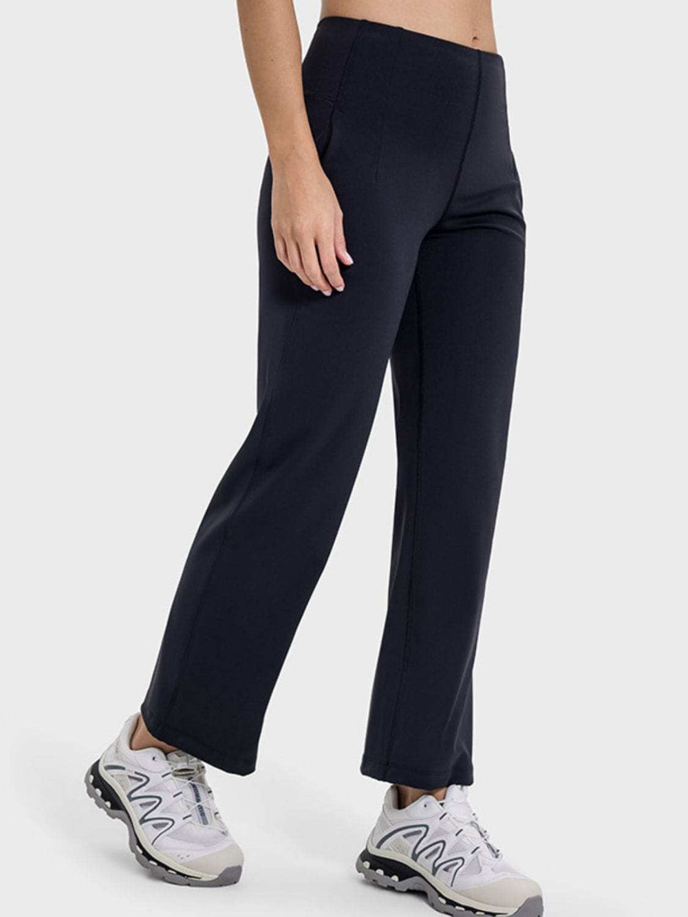 Pocketed High Waist Active Pants - Trendsi - Flyclothing LLC