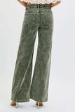 RISEN Full Size High Rise Wide Leg Corduroy Jeans Plus Size - Trendsi - Flyclothing LLC