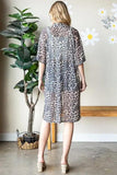 Heimish Full Size Leopard Open Front Cardigan Plus Size - Trendsi