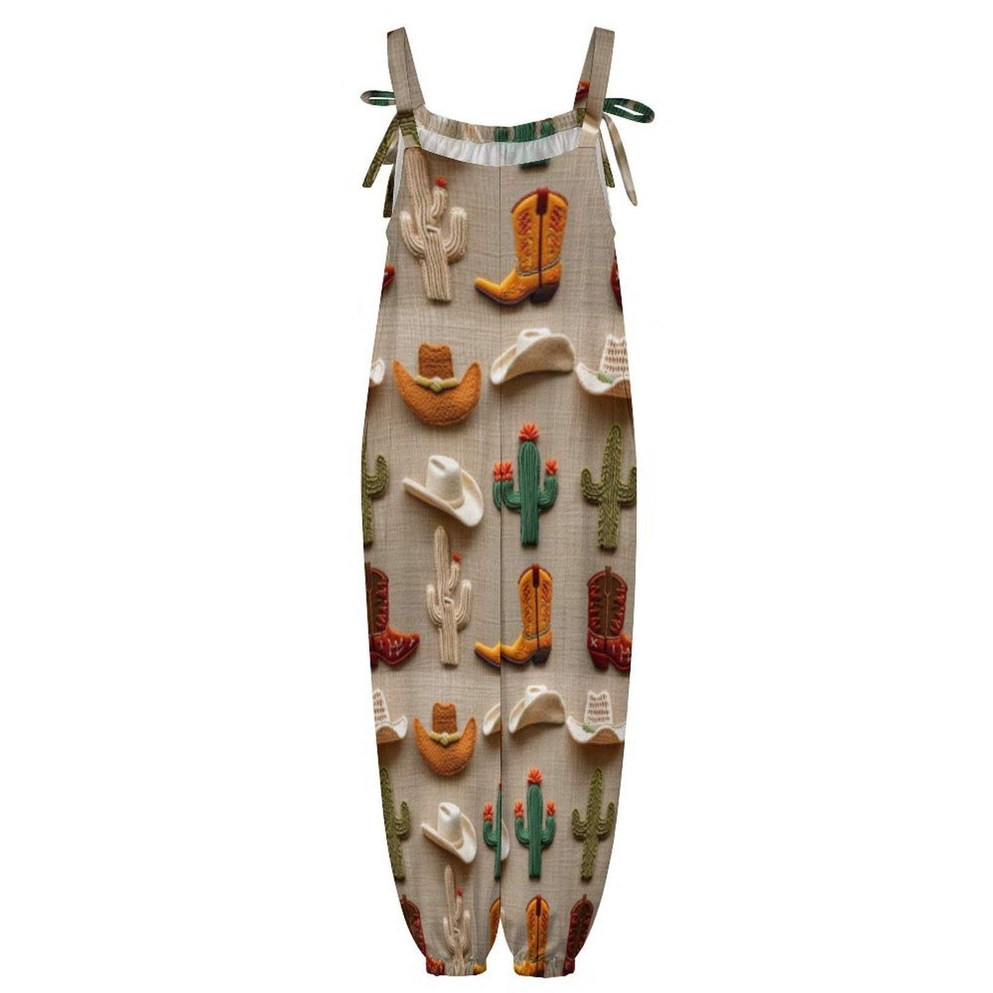 Baha Ranch Cactus Boots Hat Western Overalls Jumpsuit - Baha Ranch Western Wear - Flyclothing LLC