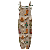 Baha Ranch Cactus Boots Hat Western Overalls Jumpsuit - Baha Ranch Western Wear - Flyclothing LLC