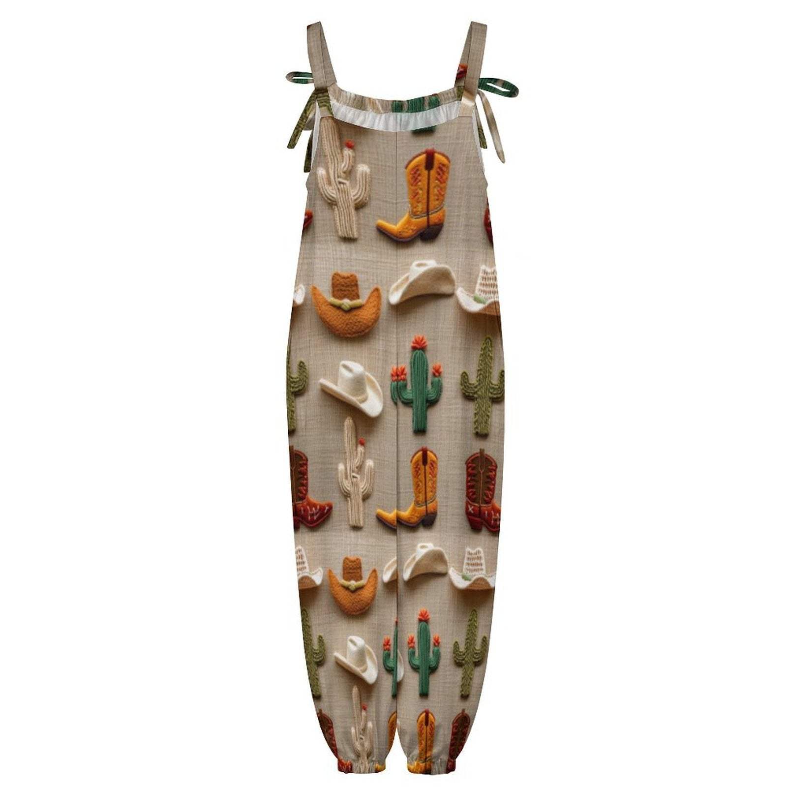 Baha Ranch Cactus Boots Hat Western Overalls Jumpsuit - Baha Ranch Western Wear - Flyclothing LLC