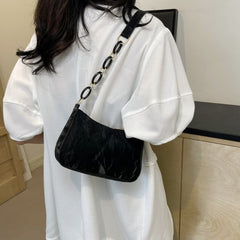 Bow PU Leather Shoulder Bag - Trendsi