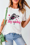 Graphic Round Neck Short Sleeve T-Shirt - Trendsi - Flyclothing LLC