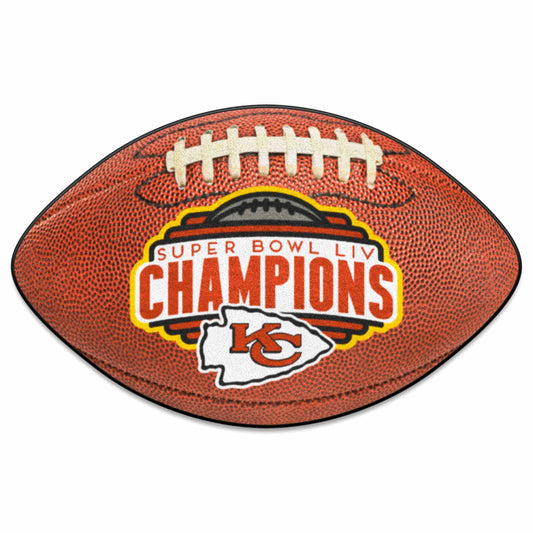 Kansas City Chiefs Football Rug - 20.5in. x 32.5in., 2020 Super Bowl LIV Champions - Kansas City Chiefs