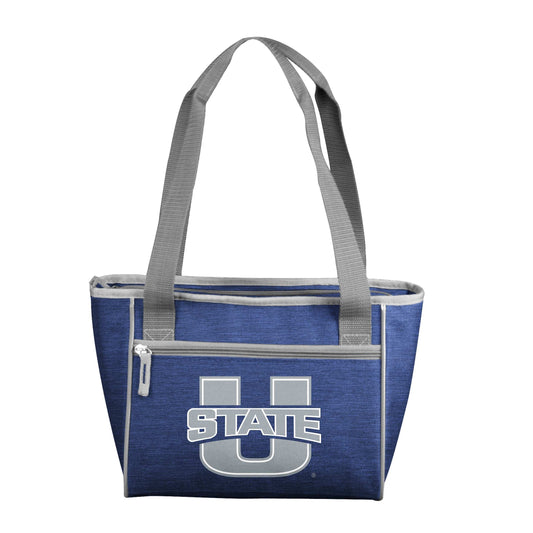 UT State Crosshatch 16 Can Cooler Tote - Logo Brands - Flyclothing LLC