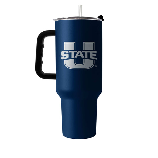 Utah State 40oz Flipside Powder Coat Tumbler - Logo Brands - Flyclothing LLC