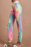 BiBi Tie Dye French Terry Casual Pants - Trendsi