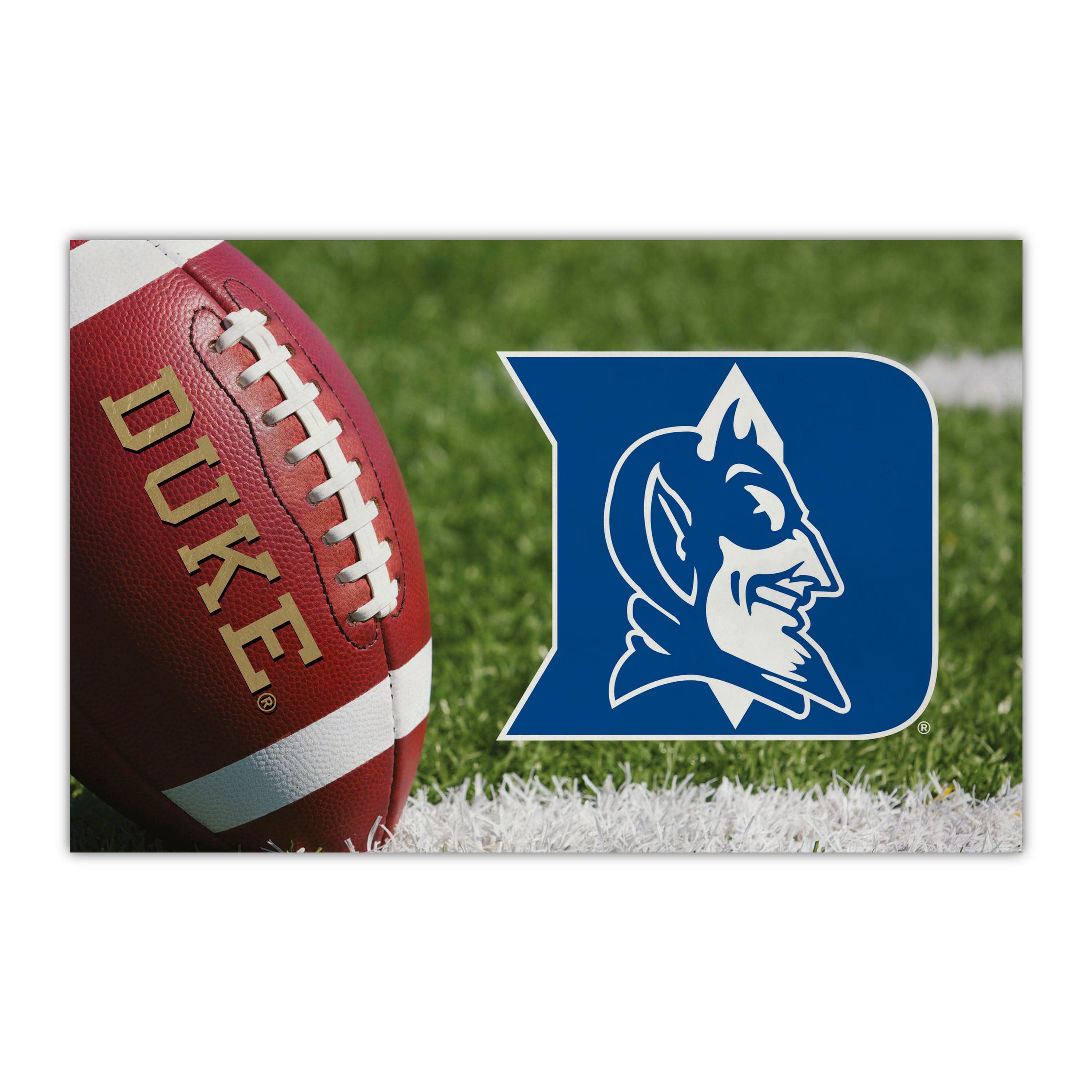 Duke Blue Devils Rubber Scraper Door Mat - Duke