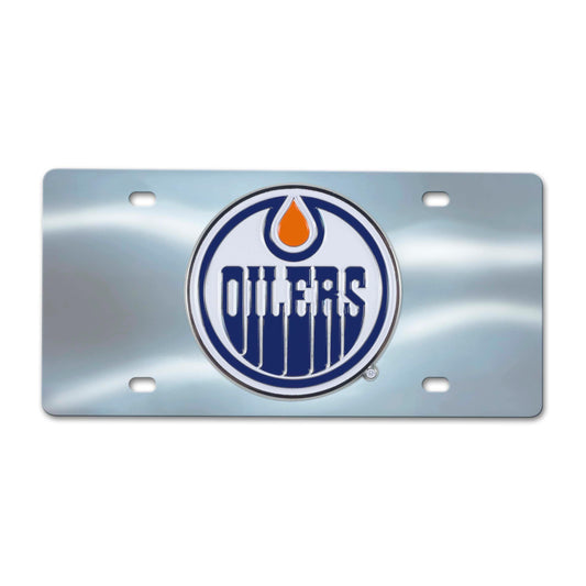 Edmonton Oilers 3D Stainless Steel License Plate - Edmonton Oilers